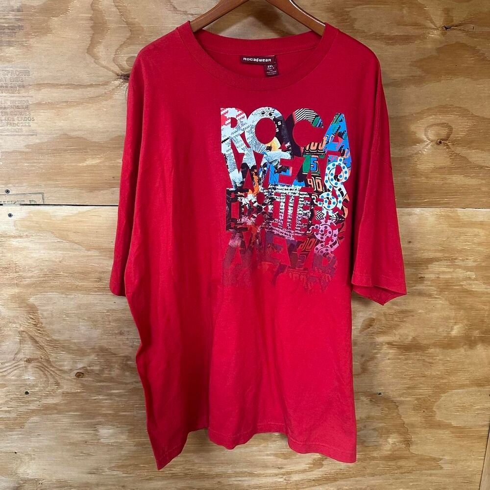 Y2K Grunge Skater Baggy Rocawear Tee Size XXL